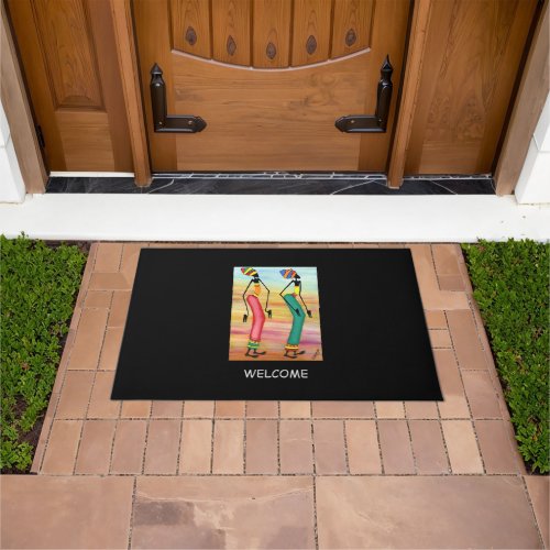 African Art Walking Doormat