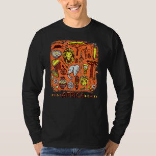 African Artwork American Beautiful Black History B T-Shirt