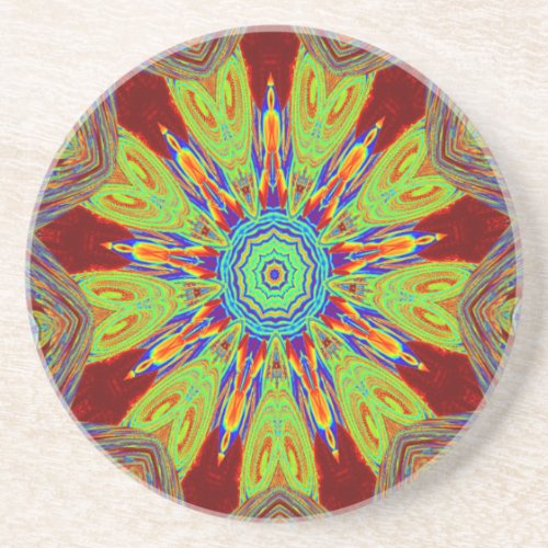 African Asian European ethnic pattern Drink Coaster