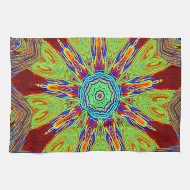 African Asian European ethnic pattern Kitchen Towel (Horizontal)