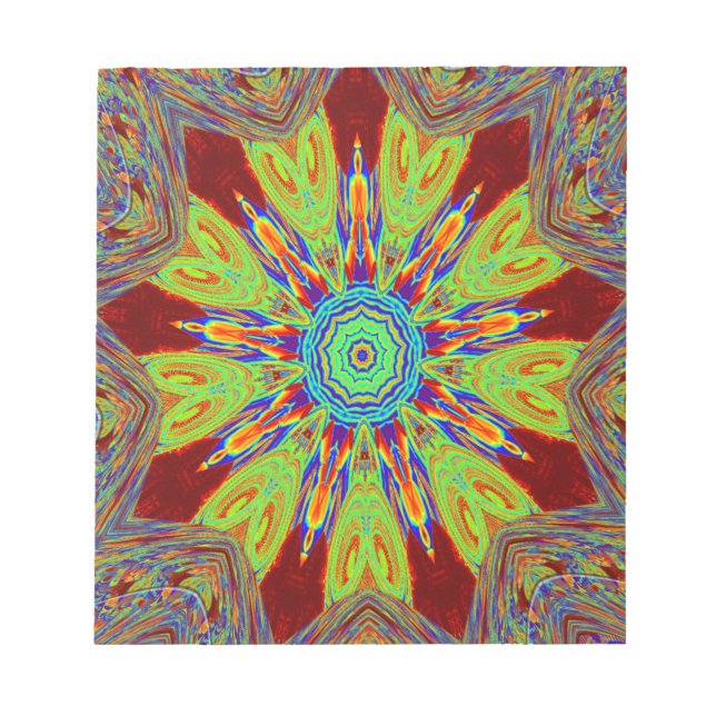 African Asian European ethnic pattern Notepad (Front)