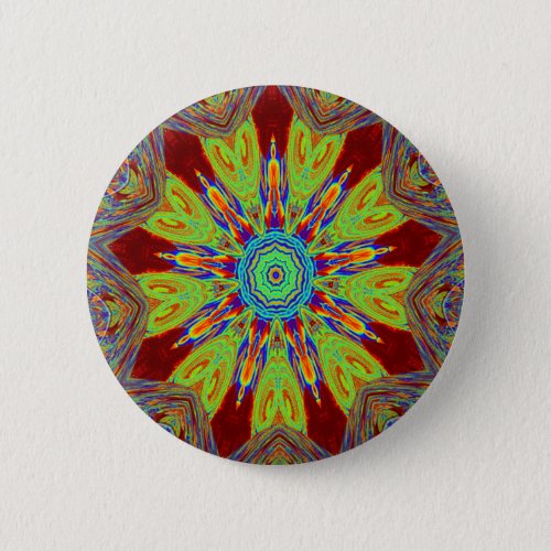 African Asian European ethnic pattern Pinback Button