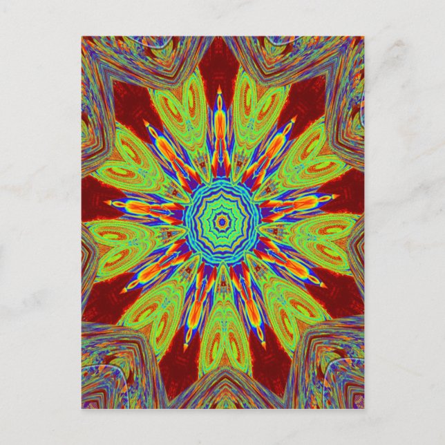 African Asian European ethnic pattern Postcard (Front)