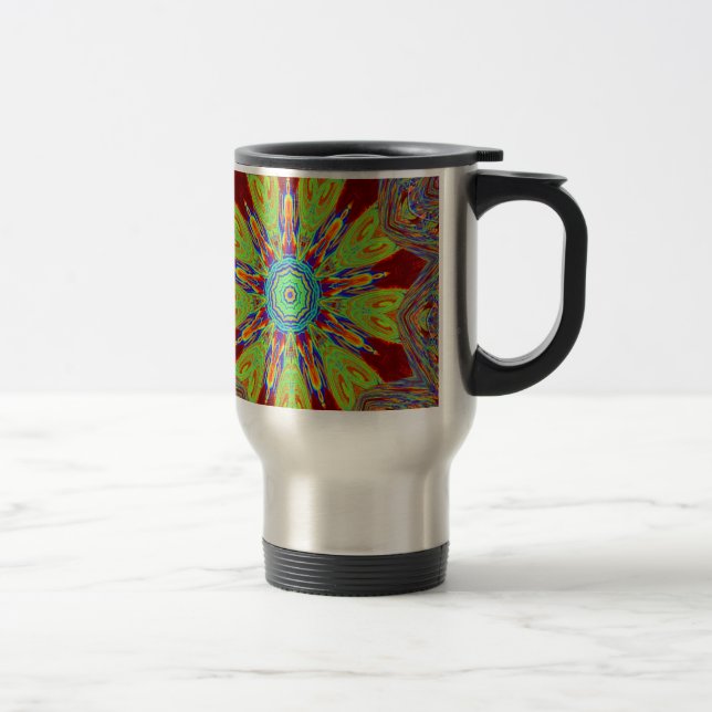 African Asian European ethnic pattern Travel Mug (Right)