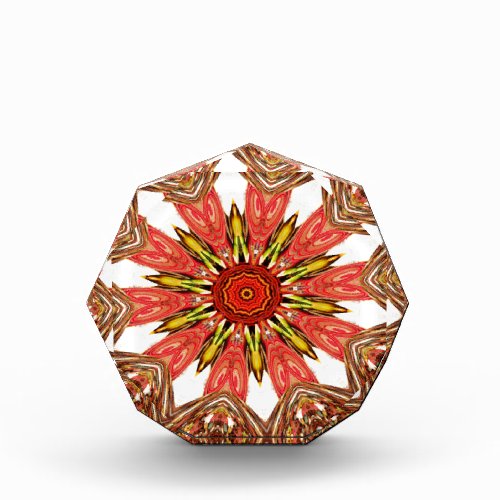 African Asian traditional edgy pattern Acrylic Award