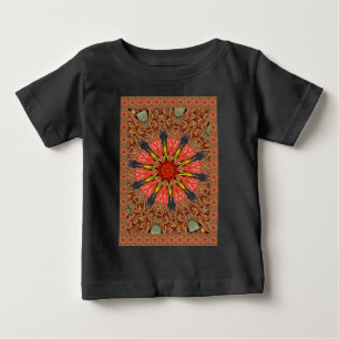African Asian traditional edgy pattern Baby T-Shirt
