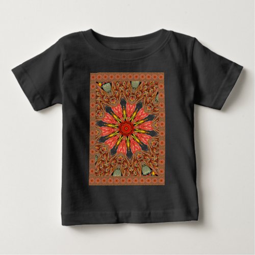 African Asian traditional edgy pattern Baby T_Shirt