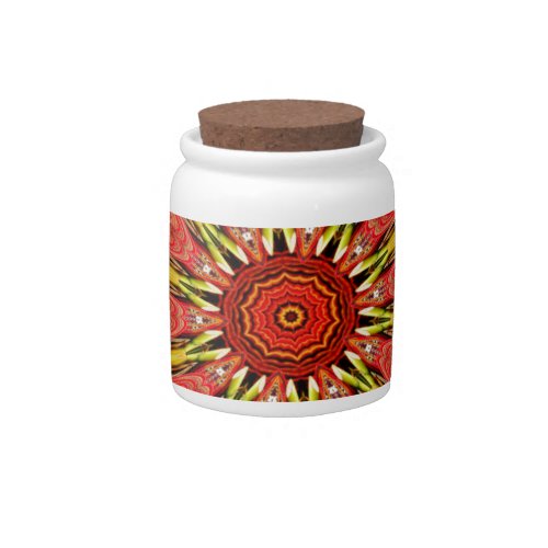 African Asian traditional edgy pattern Candy Jar