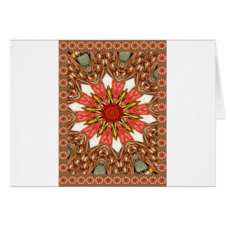 African Asian traditional edgy pattern Cards