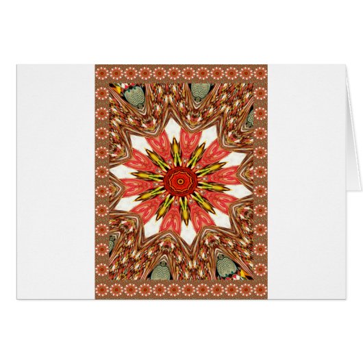African Asian traditional edgy pattern Cards (Front Horizontal)