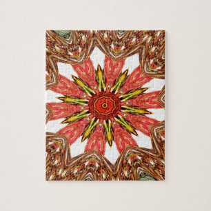 African Asian traditional edgy pattern Jigsaw Puzzle