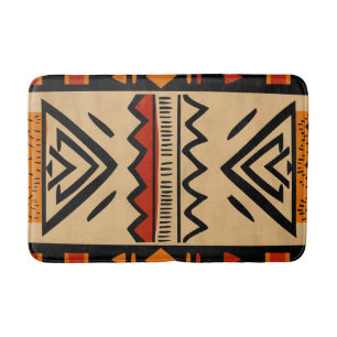 African background in warm colors bath mat