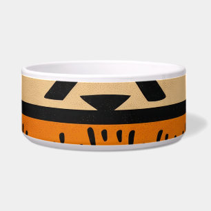 African background in warm colors bowl