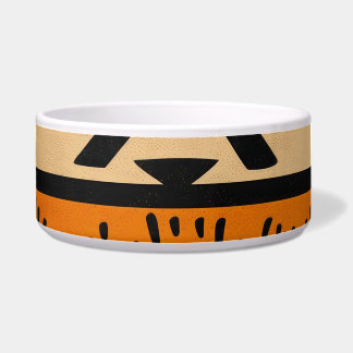 African background in warm colors bowl