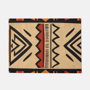 African background in warm colors doormat
