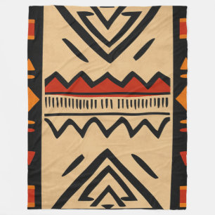 African background in warm colors fleece blanket