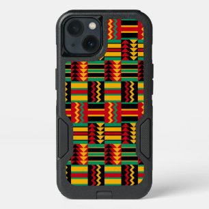 African Basket Weave Pride Red Yellow Green Black iPhone 13 Case