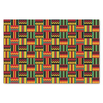 African Basket Weave Pride Red Yellow Green Black Tissue Paper by its_sparkle_motion at Zazzle