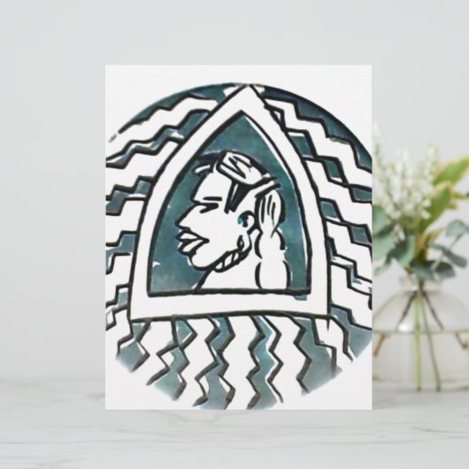 African Beauty Bongo Maasai Portrait Tribal Art  (Standing Front)