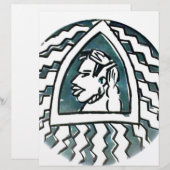 African Beauty Bongo Maasai Portrait Tribal Art  (Front/Back)