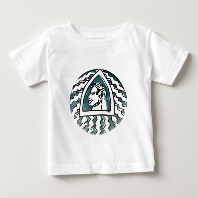 African Beauty Bongo Maasai Portrait Tribal Art  Baby T-Shirt (Front)