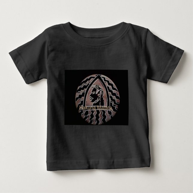 African Beauty: Bongo Maasai Portrait Tribal Art Baby T-Shirt (Front)