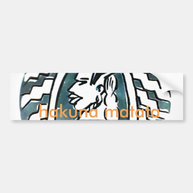 African Beauty Bongo Maasai Portrait Tribal Art   Bumper Sticker (Front)