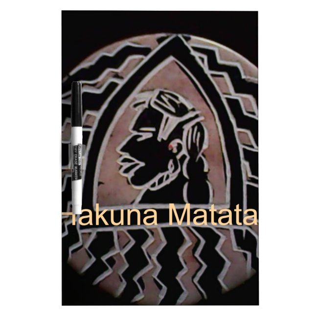African Beauty: Bongo Maasai Portrait Tribal Art Dry-Erase Board (Front)