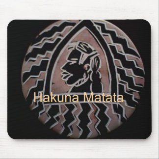 African Beauty: Bongo Maasai Portrait Tribal Art Mouse Pad