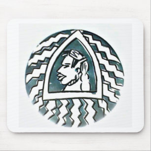 African Beauty Bongo Maasai Portrait Tribal Art Mouse Pad