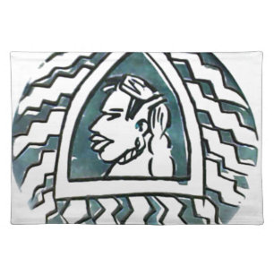 African Beauty Bongo Maasai Portrait Tribal Art Placemat