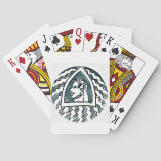 African Beauty Bongo Maasai Portrait Tribal Art  Poker Cards