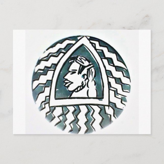 African Beauty Bongo Maasai Portrait Tribal Art  Postcard (Front)