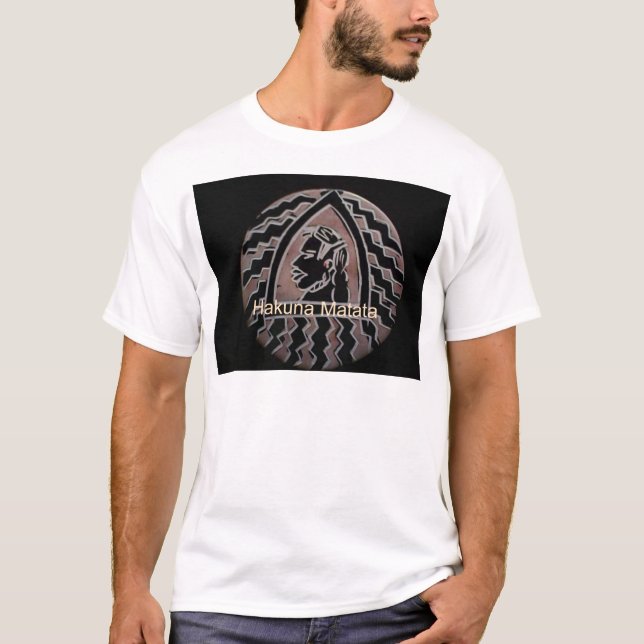 African Beauty: Bongo Maasai Portrait Tribal Art T-Shirt (Front)