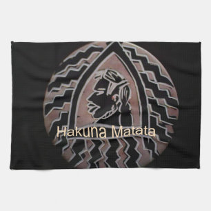 African Beauty: Bongo Maasai Portrait Tribal Art Towel