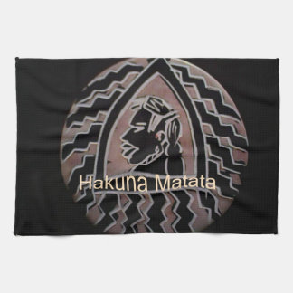 African Beauty: Bongo Maasai Portrait Tribal Art Towel