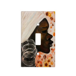 African Beauty Light Switch Cover