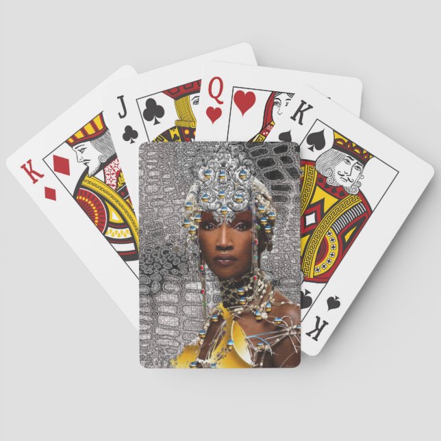 African Beauty Poker Cards (Back)