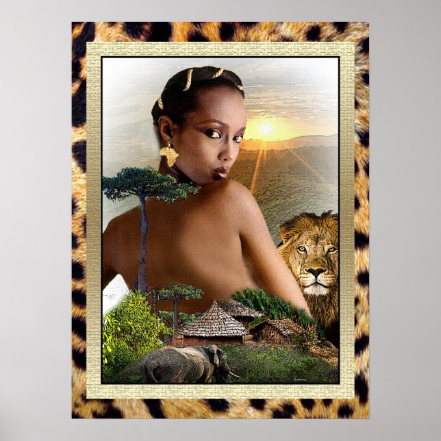 African  Beauty Poster (Front)