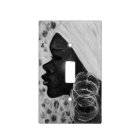 African Beauty Watercolor Painting Black White