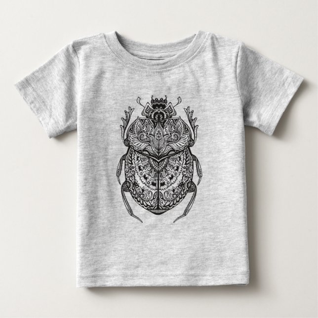 African Beetle Zendoodle Baby T-Shirt (Front)