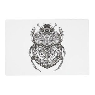 African Beetle Zendoodle Placemat