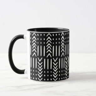 African Black Arrow Mud Cloth Designer Mug