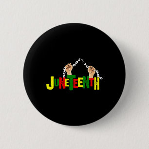 African Black Free-ish Since 1865 Independence Button