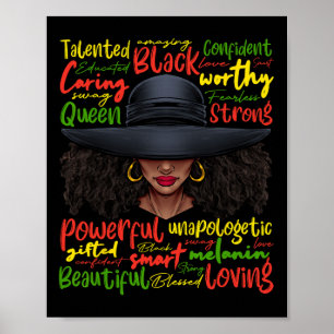 African Black History African American Ladies June Poster
