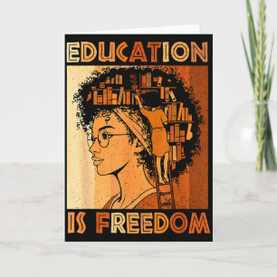 African Black History Honoring Past Inspiring Futu Card