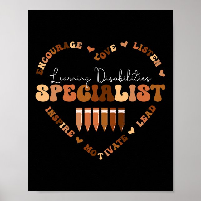 African Black History Month Learning Disabilities  Poster (Front)