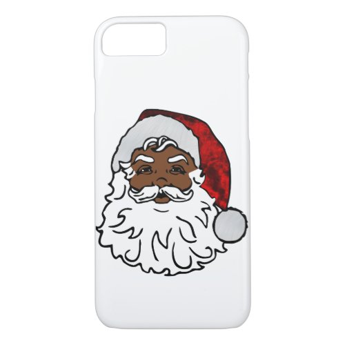 african black santa christmas iPhone 87 case