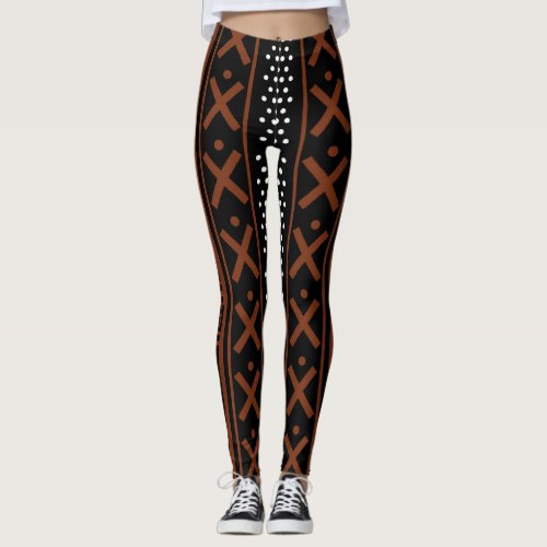 African Bogolan Inspired Leggings