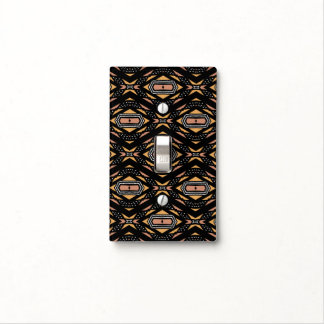 African Bogolan Style Ethnic Mudcloth Light Switch Cover